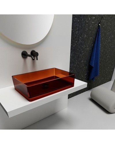 Раковина-чаша Abber Kristall 60 AT2803Opal Коричневая