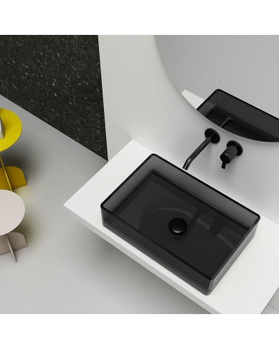 Раковина-чаша Abber Kristall 60 AT2803Onyx Черная