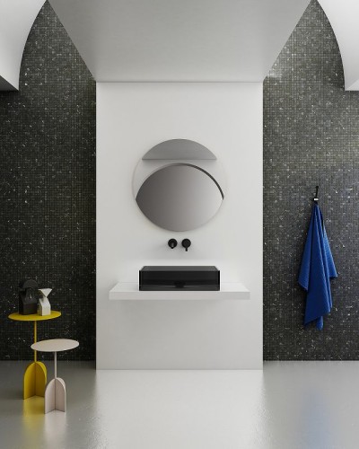 Раковина-чаша Abber Kristall 60 AT2803Onyx Черная