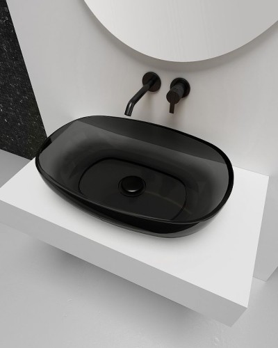 Раковина-чаша Abber Kristall 60 AT2805Onyx Черная