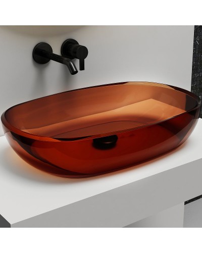 Раковина-чаша Abber Kristall 60 AT2805Opal Коричневая