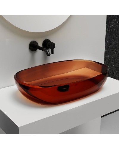 Раковина-чаша Abber Kristall 60 AT2805Opal Коричневая