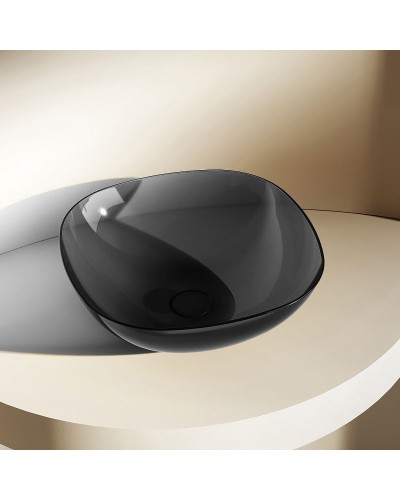 Раковина-чаша Abber Kristall 43 AT2806Onyx Черная