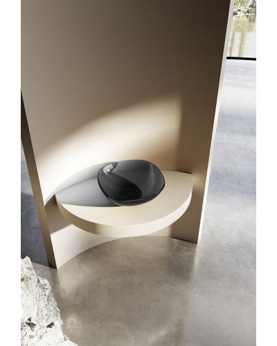 Раковина-чаша Abber Kristall 43 AT2806Onyx Черная