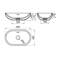 Раковина 59,5x36 см Noken Forma N Oval N399999658