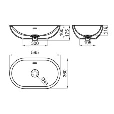 Раковина 59,5x36 см Noken Forma N Oval N399999658