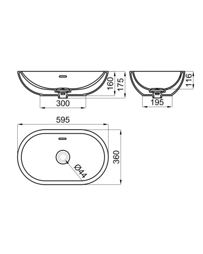 Раковина 59,5x36 см Noken Forma N Oval N399999658
