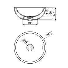 Раковина 42x42 см Noken Forma Rondo N350798850