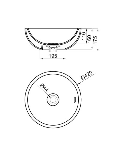 Раковина 42x42 см Noken Forma Rondo N350798850