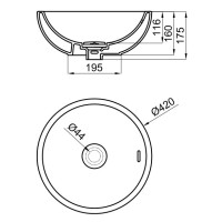 Раковина 42x42 см Noken Forma Rondo N399999659