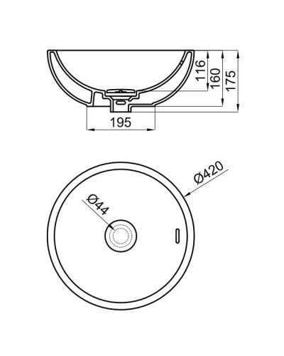 Раковина 42x42 см Noken Forma Rondo N399999659