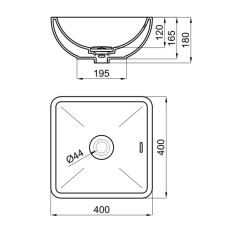 Раковина 40x40 см Noken Forma Square N399999660
