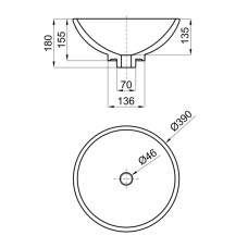 Раковина 40x40 см Noken Options Glove II N396990857