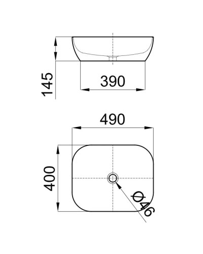 Раковина 49x40 см Noken Slender N364850022
