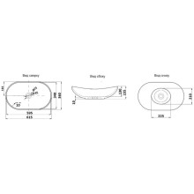 Раковина-чаша CeramaLux 60 7811MW Белая матовая