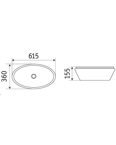 Раковина-чаша CeramaLux 60 7811АSJ Золото