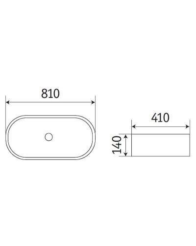 Раковина-чаша CeramaLux 80 78327MB Черная матовая