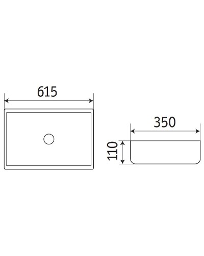 Раковина-чаша CeramaLux 60 9396MW Белая матовая