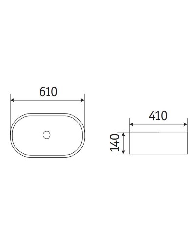 Раковина-чаша CeramaLux 60 78327-1MB Черная матовая