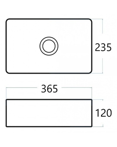 Раковина-чаша CeramaLux 36 6230MB Черная матовая