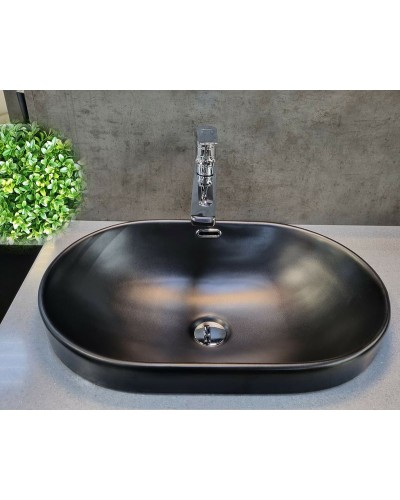 Раковина CeramaLux 60 5006CMB Черная матовая