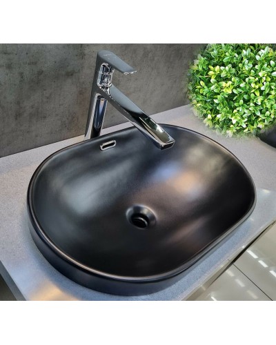 Раковина CeramaLux 60 5006CMB Черная матовая