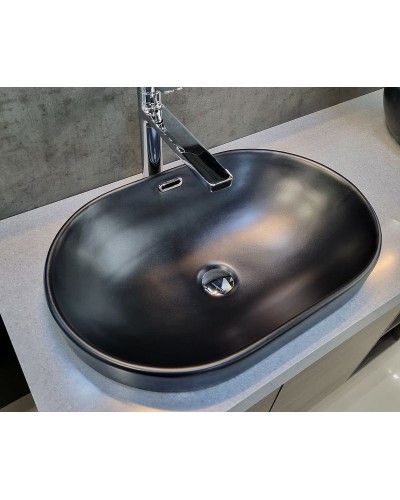 Раковина CeramaLux 60 5006CMB Черная матовая