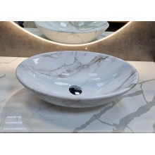 Раковина-чаша CeramaLux 50 D1147-505(340) Белый мрамор