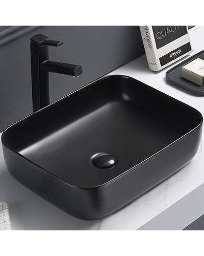 Раковина-чаша CeramaLux 50 2105B Черная глянцевая