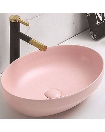 Раковина-чаша CeramaLux 50 78590MP Розовая матовая