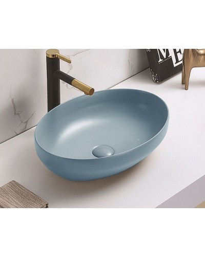 Раковина-чаша CeramaLux 50 78590MHL Голубая матовая