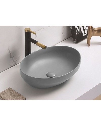 Раковина-чаша CeramaLux 50 78590MH Светло-серая матовая