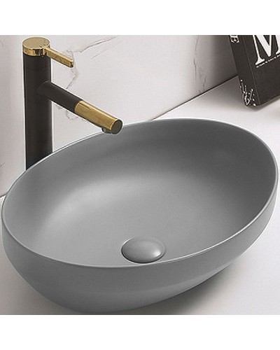 Раковина-чаша CeramaLux 50 78590MH Светло-серая матовая