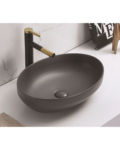 Раковина-чаша CeramaLux 50 78590MDH Серая матовая