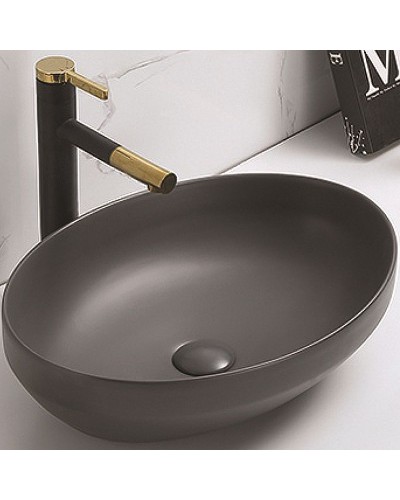 Раковина-чаша CeramaLux 50 78590MDH Серая матовая