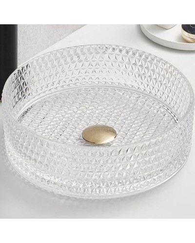 Раковина-чаша CeramaLux 36 GL01 прозрачная