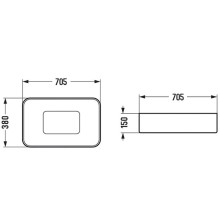 Раковина-чаша WeltWasser Elbach 78575-70 MT-BL 70 10000008705 Черная матовая