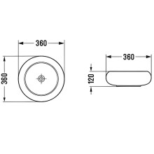Раковина-чаша Comforty 36 113MC 00-00012227 Капучино матовая
