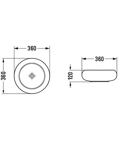 Раковина-чаша Comforty 36 113MDG 00-00012223 Темно-зеленая матовая