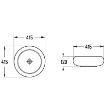 Раковина-чаша Comforty 41.5 114 00-00012228 Белая