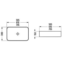 Раковина-чаша Comforty 61 78575MH-60 00-00012237 Светло-серая