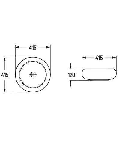 Раковина-чаша Comforty 41.5 78651 00-00012231 Бронза Черная
