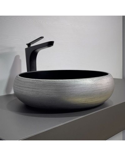 Раковина-чаша Comforty 41.5 78653 00-00012232 Серебро Черная