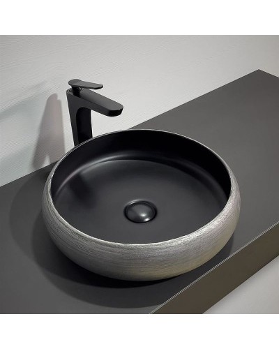 Раковина-чаша Comforty 41.5 78653 00-00012232 Серебро Черная