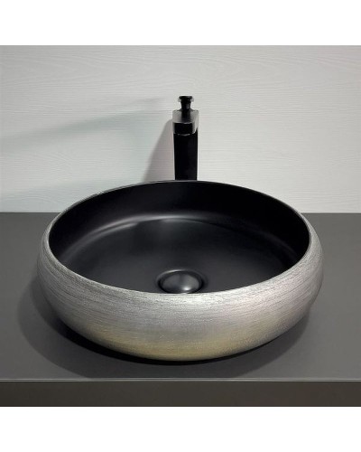 Раковина-чаша Comforty 41.5 78653 00-00012232 Серебро Черная
