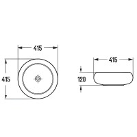 Раковина-чаша Comforty 41.5 114MDG 00-00012529 Темно-зеленая матовая