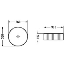 Раковина-чаша Comforty 36 78728MB 00-00012532 Черная матовая