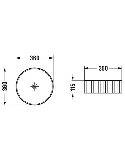 Раковина-чаша Comforty 36 78728MW 00-00012531 Белая матовая