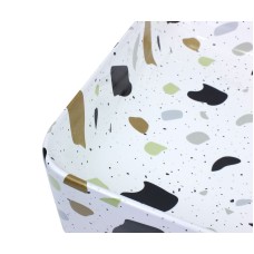 Комплект раковины-чаши Bronze de Luxe 60 1061TR со смесителем Elementi EL21CB Терраццо