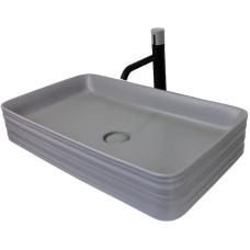 Комплект раковины-чаши Bronze de Luxe 66 1363MG со смесителем Focus 24615BG Серая матовая